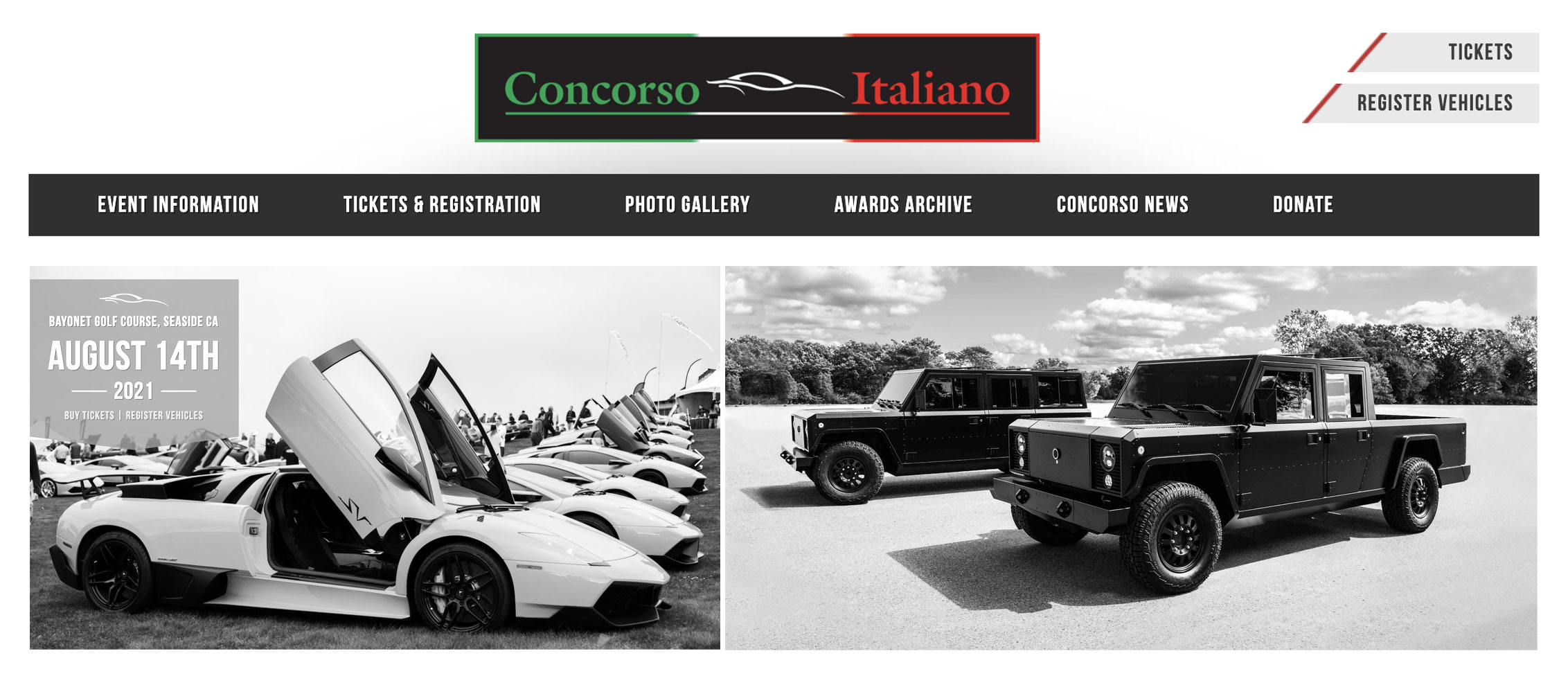 Image of Lamborghinis next an image of the Bollinger B1 and B2